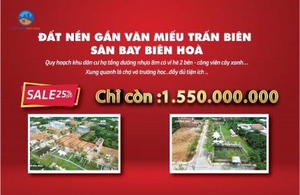 ⚡️Đất tái định cư  giá siêu rẻ ở gần Văn Miếu , Bửu Long !!!